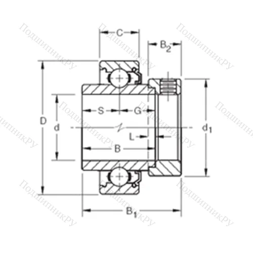 Подшипник шариковый радиальный
