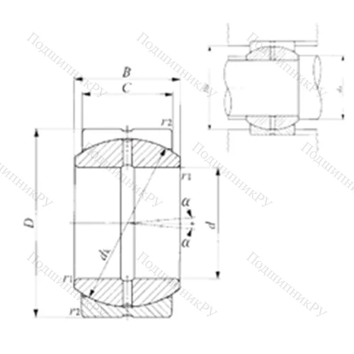 Подшипник скольжения сферический
