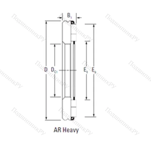 Подшипник игольчатый упорный AR 24 130 225