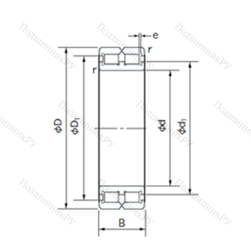 Подшипник роликовый радиальный RC 4832