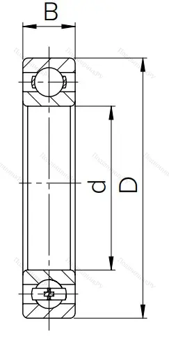Шариковый однорядный подшипник 313 (6313) в Пензе