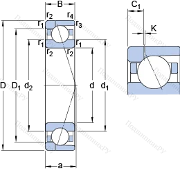 Подшипник 71938 ACD/HCP 4AH 1