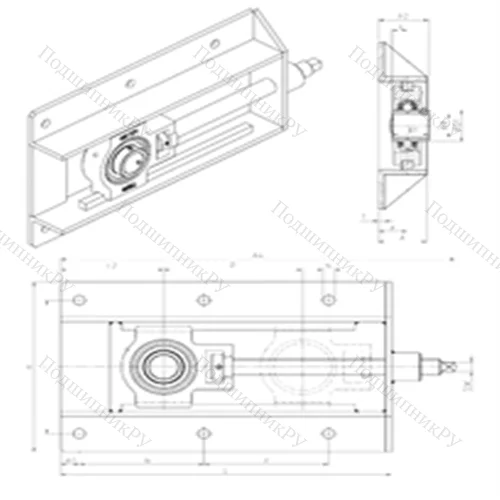 Подшипниковый узел шариковый радиальный UCT 213+WB
