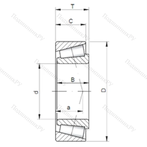 Подшипник роликовый радиально-упорный JM 738249A/10 от производителя  CX