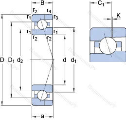 Подшипник 706 CE/P 4AH