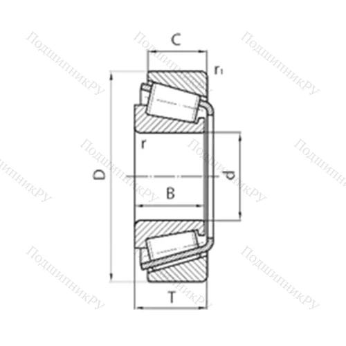 Подшипник роликовый радиально-упорный NP 559445/NP 945727 от производителя  TIMKEN