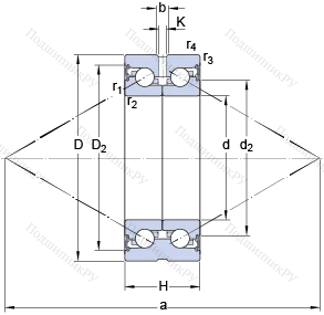 Подшипник BEAS 017047 C-2RSH