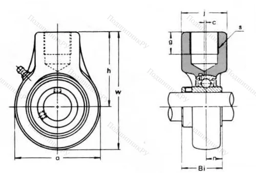 Подшипниковый корпус ECH 210 ASAHI в Пензе
