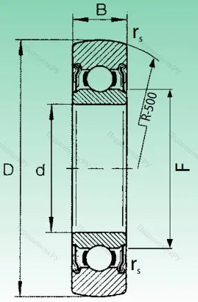 Подшипник LR 208 2RS от производителя  INA Подшипник LR 208 2RS от производителя  INA