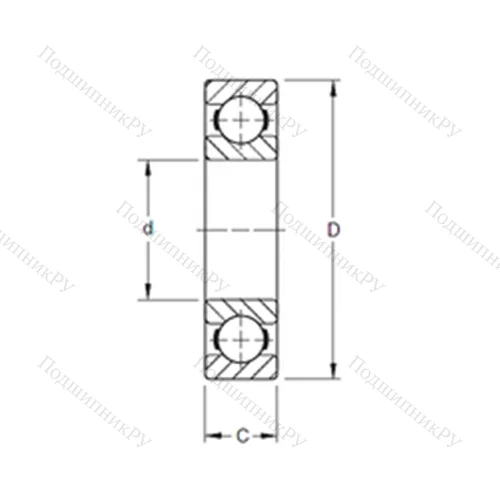 Подшипник шариковый радиальный XLS 60K 2