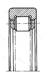Модификация подшипника 292208КМ размер 50x80x18