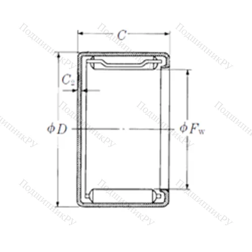 Подшипник игольчатый радиальный MFJL-1416L