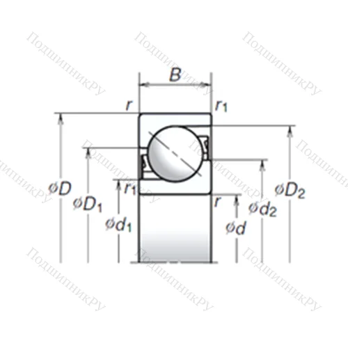 Подшипник шариковый упорно-радиальный 15TAC 02AT 85 от производителя  NSK