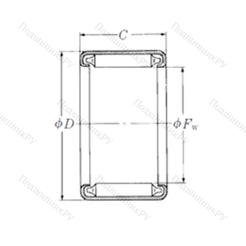 Подшипник игольчатый радиальный J-98