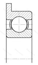 Подшипник  1840000 размер 10x15x3