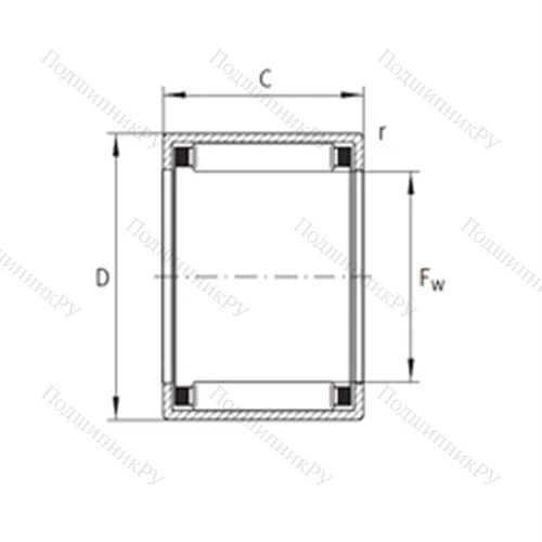 Подшипник игольчатый радиальный SCE 2620