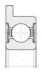 Подшипник  3880098 размер 8x19x9