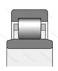 Модификация подшипника 56-672518Д2Т2 размер 90x160x30/40