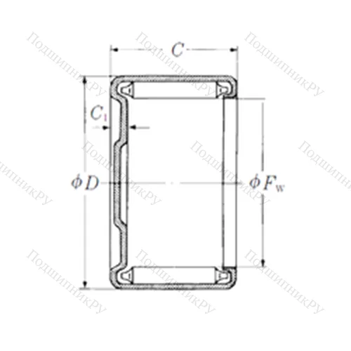 Подшипник игольчатый радиальный M-1281