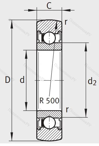 Подшипник LR 202 2RSR