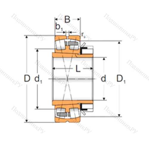 Подшипник роликовый радиальный самоцентрирующийся 22213 ACKMBW 33+H 313