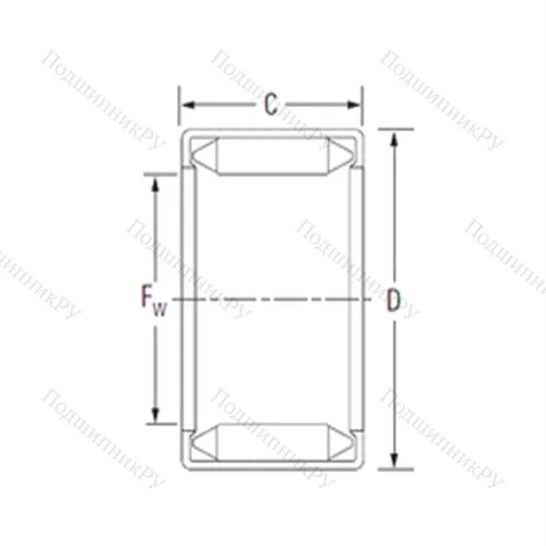 Подшипник игольчатый радиальный BM 222925