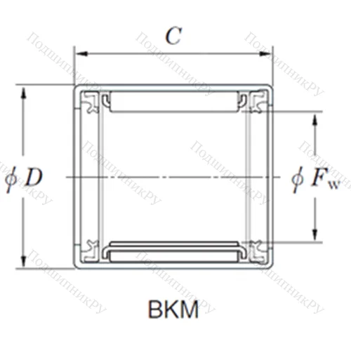 Подшипник игольчатый радиальный BKM 132114BJ