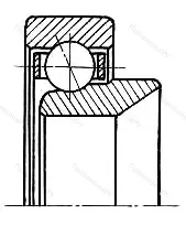 Модификация подшипника 226707К размер 35x80x33,5 от производителя  ГПЗ-1 Модификация подшипника 226707К размер 35x80x33,5 от производителя  ГПЗ-1
