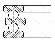 Подшипник  38217 (52217) размер 70/85x125x55