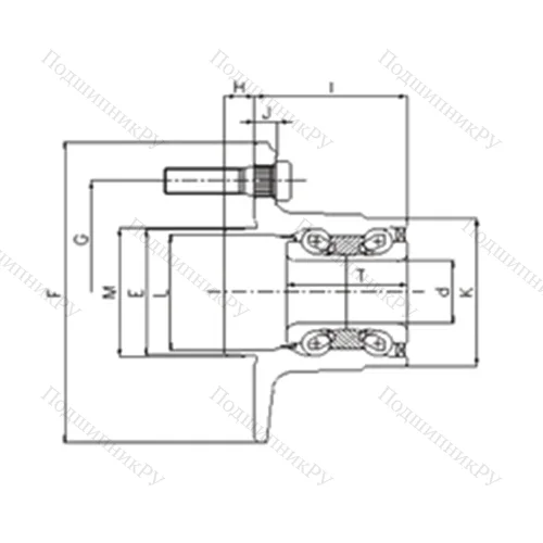 Подшипник шариковый радиально-упорный IJ 142003
