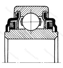 Модификация подшипника 530211С5 размер 55x100x21/27 от производителя  ГПЗ-1