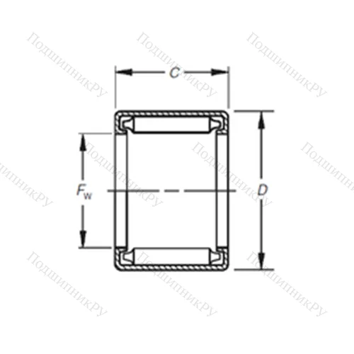 Подшипник игольчатый радиальный BH-2220