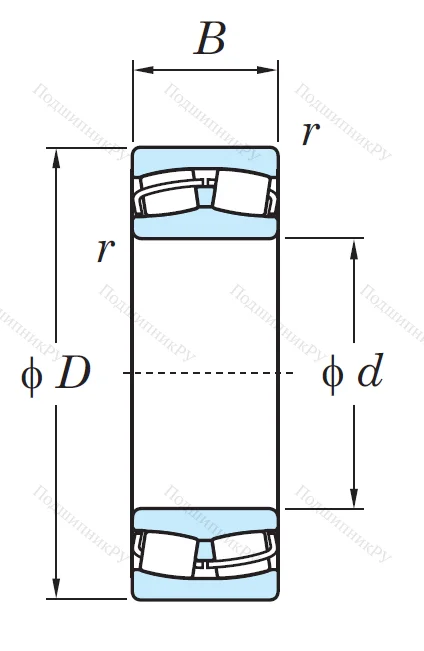 Сферический роликовый подшипник 21320 RH/RHRW 33