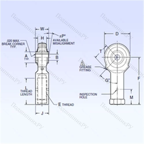 Подшипник роликовый радиальный самоцентрирующийся ARR 5FFN-B