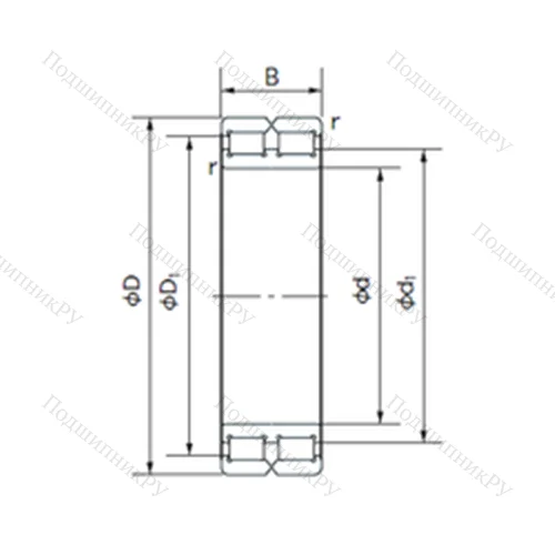 Подшипник роликовый радиальный RB 4922