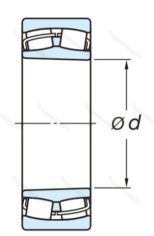 Сферический роликовый подшипник с конической посадкой на вал 22310 RZKW 33