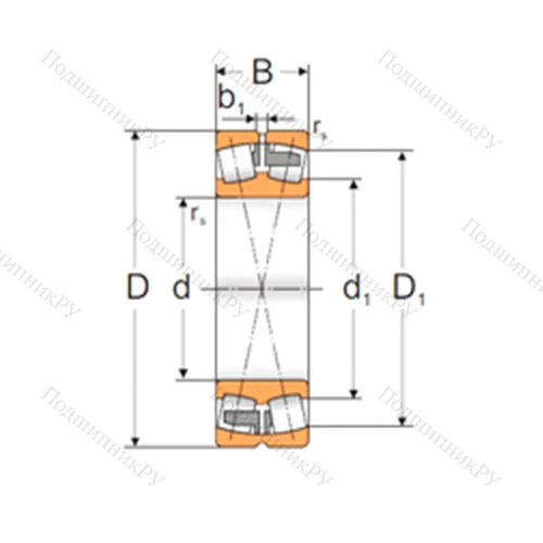 Подшипник роликовый радиальный самоцентрирующийся 22326 MAW 33 от производителя  MPZ
