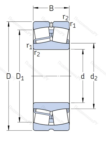 Сферический роликовый подшипник 23218 CC/W 33 от производителя  SKF