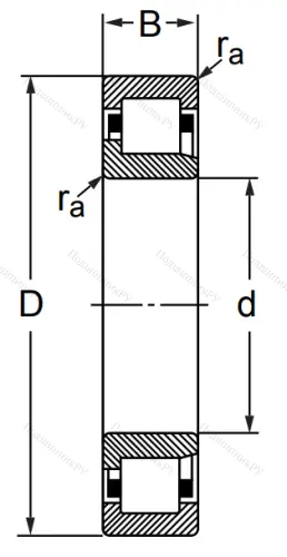 Цилиндрический роликовый подшипник 42516 Л (NJ 2216 M) в Пензе