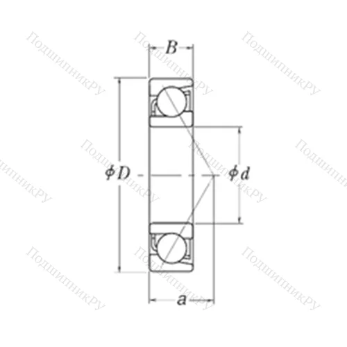 Подшипник шариковый радиально-упорный MJT 1.1/8