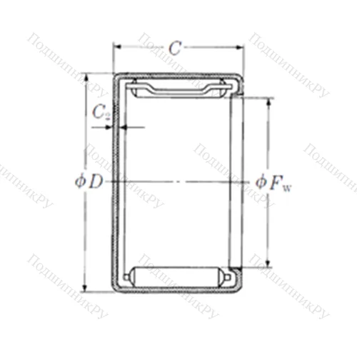 Подшипник игольчатый радиальный MJ-651