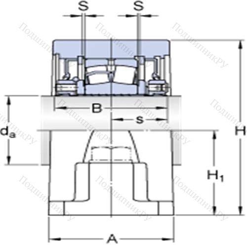 Стационарные роликоподшипниковые узлы ( ConCentra, для дюймовых валов) SYR 2 1/2 N