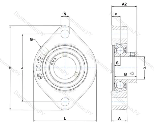Подшипниковый узел USFD 205 DE в Пензе