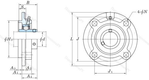 Подшипниковый узел UCFC 213 J в Пензе