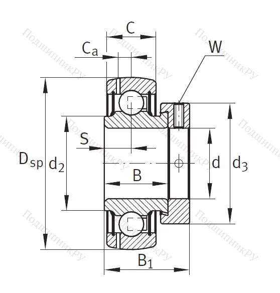 Корпусный подшипник GRAE 30 XL NPP B в Пензе