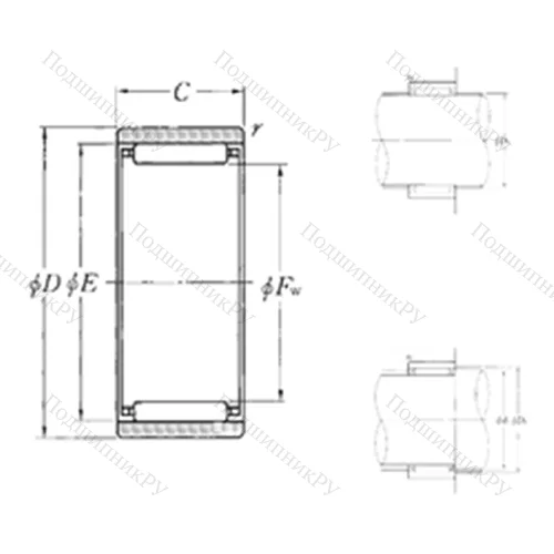 Подшипник игольчатый радиальный RNAO-14?26?12