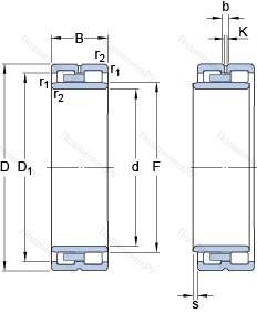 Подшипник NNU 4938 B/SPW 33