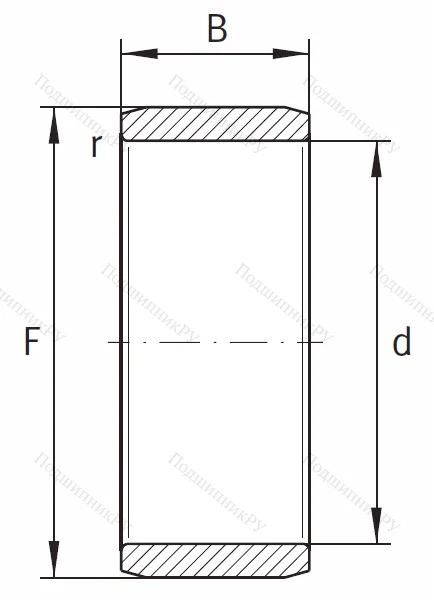 Игольчатый подшипник внутреннее кольцо IR 10x14x20