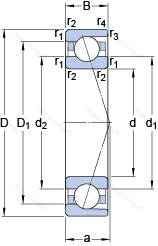 Подшипник 71806 CD/HCP 4