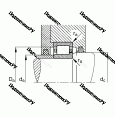 Подшипник NJ 2215-E-TVP 2